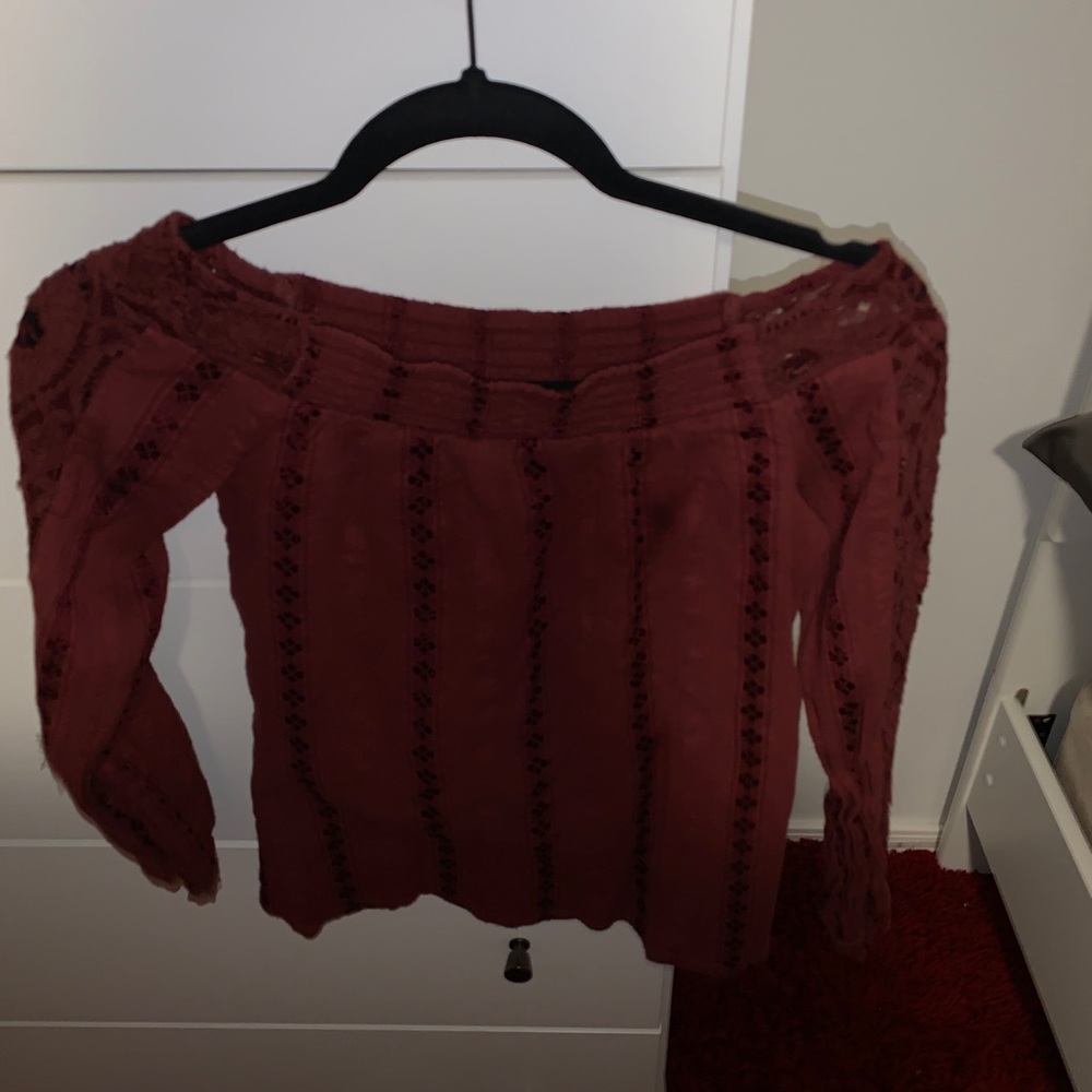 Long Sleeve Off the Shoulder Top
